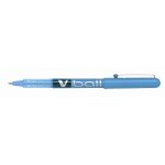 Pilot v - ball 05 lot de 12 stylo roller pointe m�tal 0, 5 mm encre liquide turquoise