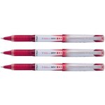 Pilot - v - ball grip - stylo roller - pointe m�tal 0, 5 mm - encre liquide rouge grip confort - lot ...