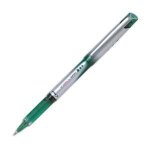 Pilot - v - ball grip - stylo roller - pointe m�tal 0, 7 mm - encre liquide verte grip confort - lot ...