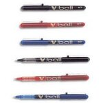 Pilot v - ball stylo roller pointe m�tal 0, 7 mm encre liquide verte - lot de 12