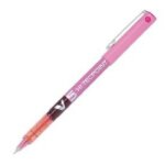 Pilot v5 hi - tecpoint - stylo roller pointe aiguille 0, 5 mm - encre liquide rose