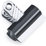 Pinces a clip - pince a papier - m�tal - 70mm - noir - bo�te de 10 - rapesco