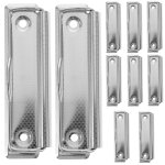 Pinces a presse - papiers en alliage d'aluminium de haute qualit� - lot de 10, adh�rence solide, compactes ...