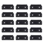 Pinces a presse - papiers en fer noir de haute qualit avec rivets - 15 pinces et 30 rivets pour projets ...