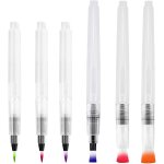 Pinceau aquarelle lot de 6 pinceau a r�serve d'eau peinture aquarelle stylo aquarelle pinceaux aquarelle ...
