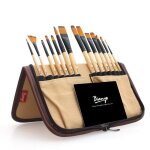 Pinceaux pour peinture acrylique, ensemble de pinceaux en nylon pour aquarelle, peinture a l'huile et ...
