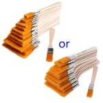 Pinceau de peinture a l'huile en bois, outil d'art d'art d'art d'artiste acrylique d'aquarelle 12 pi�ces ...