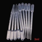 Pipettes de maquillage jetables en plastique, 50 / 10 pices, instruments de laboratoire de 3ml