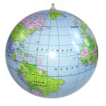 Piscine gonflable en pvc, boule de carte du monde flottant, jouet educatif pour enfants, accessoire de ...
