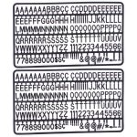 Planches a lettres de 3 / 4 pouces 300 pi�ces avec lettres chiffres et symboles pour message en plastique ...