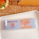 Planificateur hebdomadaire ours mignon de dessin anim�, bloc - notes kawaii, pour journal intime, carnet ...