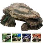 Plate - forme de jeu en résine pour terrarium extérieur, abri pour crabe, tortue, reptile, trou d'escalade, ... Plate - forme de jeu en résine pour terrarium extérieur, abri pour crabe, tortue, reptile, trou d'escalade, ...
