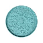 Plateau de divination constellation 12, moule en r�sine epoxy, d�coration de table, planche d'astrologie, ...