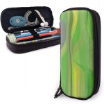 Plateau du milieu du sicle en citron vert, porte - crayon vertical, pochette a crayons de grande capacit, ...