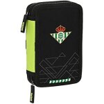 Plumier double petit 28 pcs - safta - real betis balompi� - vert - bille - mixte