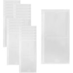 Pochettes adhsive transparente, 16 pcs porte - etiquettes autocollants 15. 5 * 21. 8cm, pochette autocollant, ...