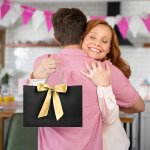 Pochette cadeau papier - 2 pi�ces sac emballage cadeaux grand format avec anse, gift bag paquet xxl luxe ...