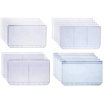 Pochettes de classeur de taille a6 avec diffrentes cloisons, classeurs etanches 6 trous sacs a feuilles ...