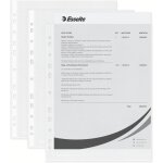 Pochettes plastique perfore a4, matire graine mate, ouverture sur le haut, polypropylne 43 microns, ...