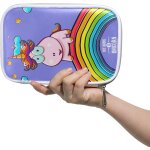 Pochette sac a main drle de dessin anim rose fe licorne trousse a crayons sac de papeterie sac de ...