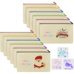 Pochette tissu zippée, 12pcs trousse de maquillage en toile, trousse personnalisable, trousses a crayons ... Pochette tissu zippée, 12pcs trousse de maquillage en toile, trousse personnalisable, trousses a crayons ...
