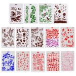 Pochoirs multifonctions, 14 mod�les de dessin mignons creux pour projets artistiques diy