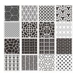 Pochoirs de peinture ajours pour enfants, nouveau modle de graffiti pour toile murale, 20 pices, 2022 ...