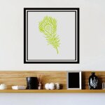 Pochoirs de peinture en plumes r�utilisables, 6 pi�ces, pour dessin d'enfants, graffiti, pour bricolage, ...