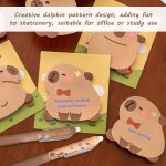 Point de balle de presse eteint en 6 parties, carnet de notes collant en 4 pices, modle de capybara ...