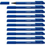 Pointmax - stylo feutre - lot x 10 feutres d'criture pointe moyenne 0, 8 mm - bleu
