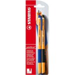 Pointvisco lot de 2 stylos roller bleu / noir