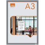 Porte - affiche a3 - nobo - cadre mural clipsable - autocollant - remplacement facile - surface mate