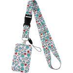 Porte badge cordon tour de cou avec porte - cartes, lanyard strap neck avec swivel lobster clasp - pour ...