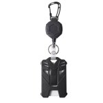 Porte - badges r�tractable (noir), porte - clefs solide et encliquetable, porte - cartes d'identit� tactique ...