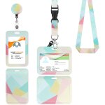 Porte badge tour de cou 2 pcs porte - badge avec portant cordon pour porte badge carte d'identification ... Porte badge tour de cou 2 pcs porte - badge avec portant cordon pour porte badge carte d'identification ...