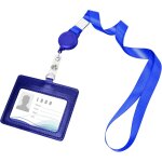 Porte badge tour de cou, porte carte tour de cou avec cordon, pu carte avec lanire pour badges d'identificati ...