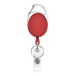 Porte - badge transparent avec bobine pour cartes, fentes pour cartes, etiquette d'identification, carte ...