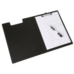 Porte - bloc a rabat a4 papier ministre (lot de 1) noir