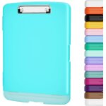 Porte - bloc avec rangement, 21, 6 x 27, 9 cm, porte - stylo et dossier de papier lgal a4, en plastique ...