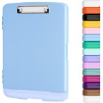 Porte - bloc avec rangement, porte - stylo et classeur lgal a4, en plastique rsistant, a ouverture ...