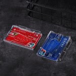 Porte - cartes double face portable, 1 pi�ce, etui de protection pour cartes d'identit� en plastique ...
