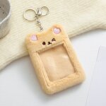 Porte - cartes en peluche kawaii, porte - cartes photo en peluche, lapin, ours, chat, kpop, pour fille, ...