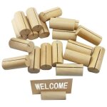 Porte - cartes de visite en bois ¿ design cylindrique durable pour cartes, photos, menus ¿ id�al pour ...