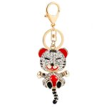 Porte - clés tigre 3d en métal, pendentif strass, breloques pour sac d'école, fourre - tout, accessoires ... Porte - clés tigre 3d en métal, pendentif strass, breloques pour sac d'école, fourre - tout, accessoires ...
