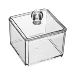 Porte - coton tiges pratique, bote distributrice, organisateur de stockage