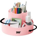 Porte - crayons rotatif a 360 a 11 compartiments pour bureau, bureau, papeterie, boîte de rangement, ... Porte - crayons rotatif a 360 a 11 compartiments pour bureau, bureau, papeterie, boîte de rangement, ...