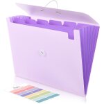 Porte - documents a4, 7 compartiments, avec elastique, organisateur de documents, classeur, trieur pour ...