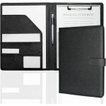 Porte documents a4, document porte folio pochette porte document pu cuir porte bloc a4 range documents ...