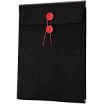 Porte - documents en cuir pu de haute qualit� avec fermeture magn�tique, imperm�able, l�ger, compatible ...