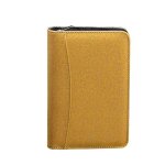 Porte - documents de voyage d'affaires a feuilles mobiles en cuir pu couleur caf� avec porte - cartes, ...